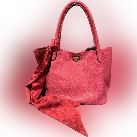 Steve Madden Bags Steve Madden Shoulder Pink Bag Euc With Scarf